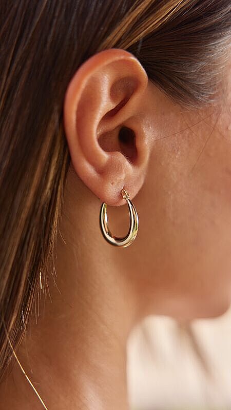 Oval Halka Küpe I - 1