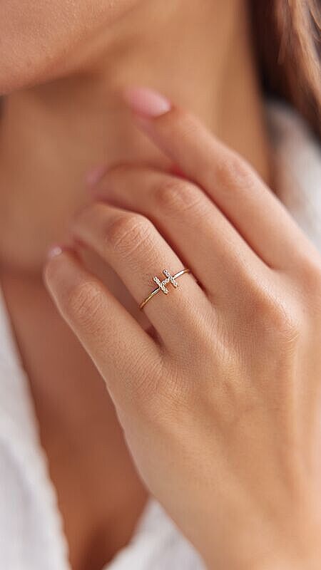 Mini Harf Yüzük - 1
